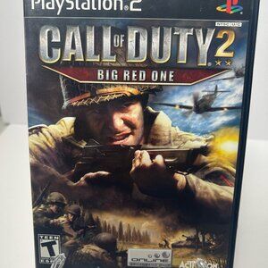 Call of Duty 2: Big Red One (Sony PlayStation 2, 2005) Complete w/ Manual